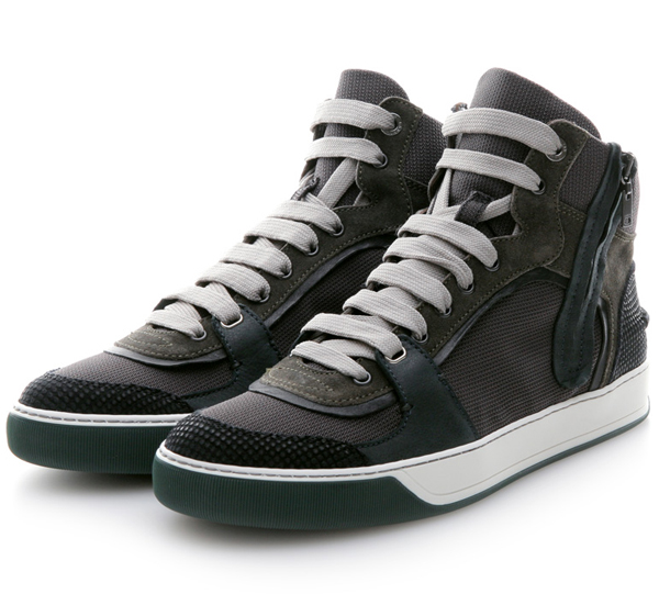 Anthracite High-Top Sneakers | Lost In A Supermarket