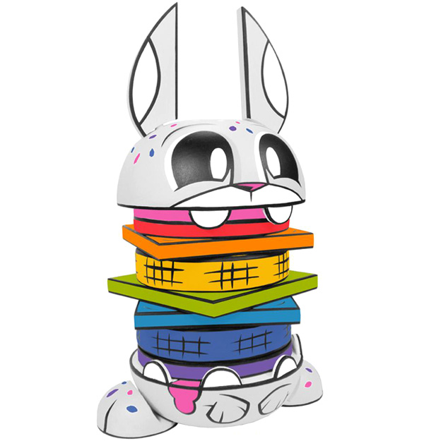 The Loyal Subjects x Joe Ledbetter Rainbow Burger Bunny