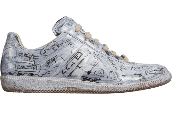 Maison margiela discount scribble shoes