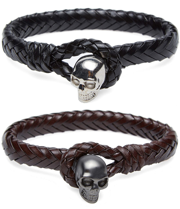 Alexandermcqueen-braidedskull-bracelet