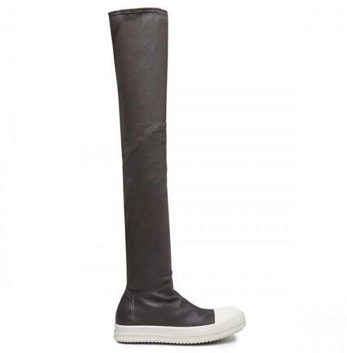 rick owens thigh high sneaker boots